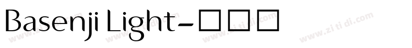 Basenji Light字体转换